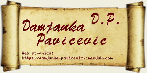 Damjanka Pavičević vizit kartica